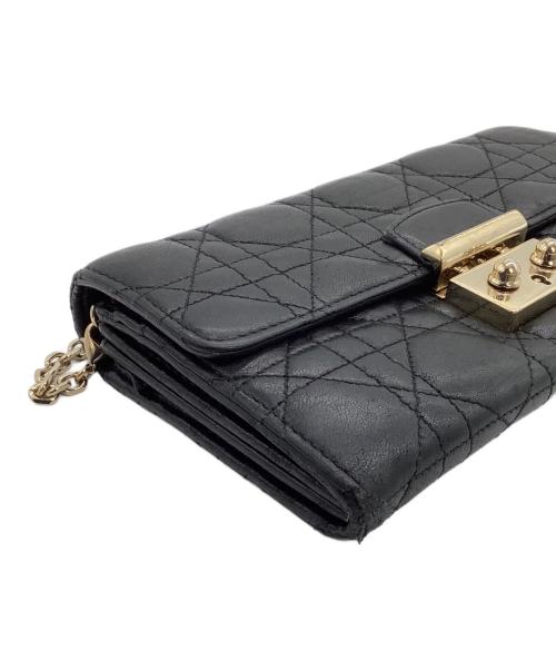 Christian Dior（クリスチャン ディオール）Christian Dior (クリスチャン ディオール) チェーンウォレットポーチ ブラックの古着・服飾アイテム