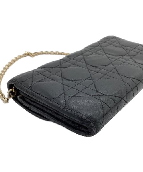 Christian Dior（クリスチャン ディオール）Christian Dior (クリスチャン ディオール) チェーンウォレットポーチ ブラックの古着・服飾アイテム