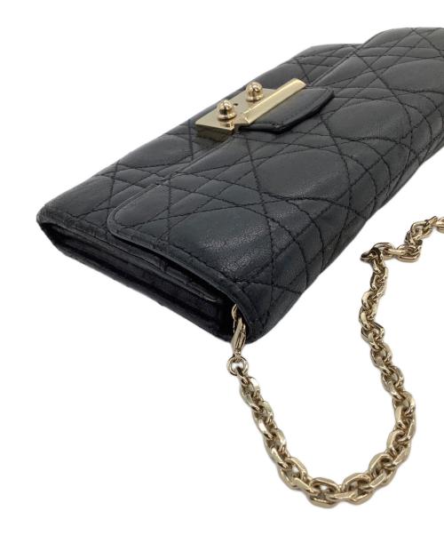 Christian Dior（クリスチャン ディオール）Christian Dior (クリスチャン ディオール) チェーンウォレットポーチ ブラックの古着・服飾アイテム