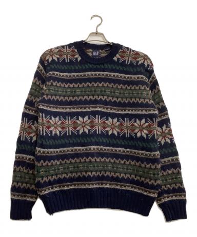gap COLLECTIONS 2004AW Y2K ニューヨーク ロンドン 中古・古着通販】GAP (ギャップ) 厚手ニットオールド ネイビー サイズ