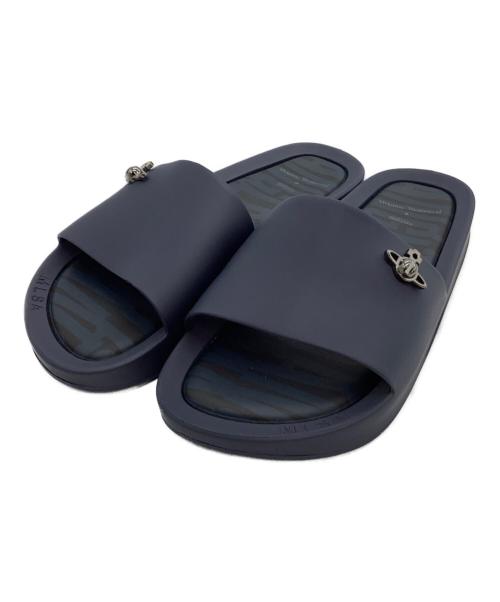 Vivienne Westwood（ヴィヴィアンウエストウッド）Vivienne Westwood (ヴィヴィアンウエストウッド) melissa (メリッサ) ビーチサンダル ネイビー サイズ:22の古着・服飾アイテム