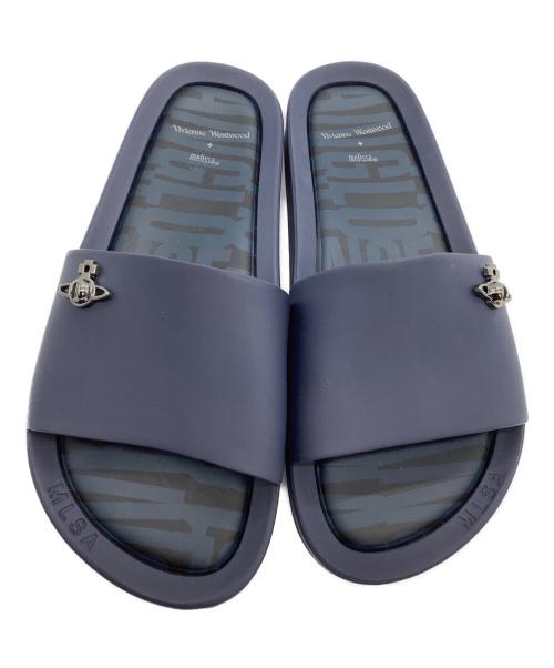 Vivienne Westwood（ヴィヴィアンウエストウッド）Vivienne Westwood (ヴィヴィアンウエストウッド) melissa (メリッサ) ビーチサンダル ネイビー サイズ:22の古着・服飾アイテム