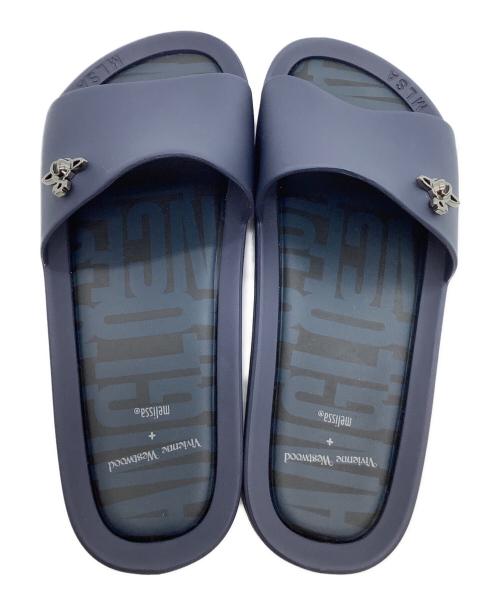 Vivienne Westwood（ヴィヴィアンウエストウッド）Vivienne Westwood (ヴィヴィアンウエストウッド) melissa (メリッサ) ビーチサンダル ネイビー サイズ:22の古着・服飾アイテム