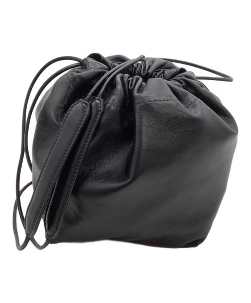 JIL SANDER（ジルサンダー）JIL SANDER (ジルサンダー) ハンドバッグ ドローストリングバッグ ブラックの古着・服飾アイテム