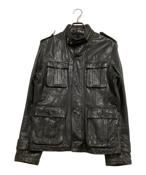 edition（エディション）Edition (エディション) レザージャケット ブラック サイズ:48の古着・服飾アイテム