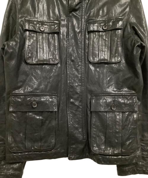 edition（エディション）Edition (エディション) レザージャケット ブラック サイズ:48の古着・服飾アイテム