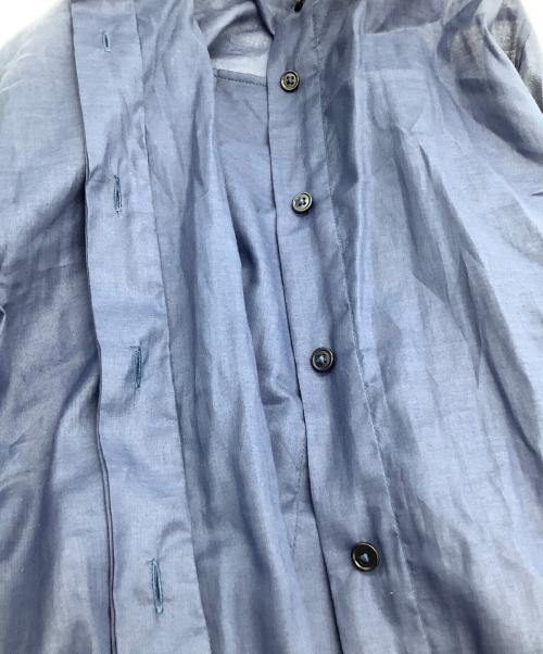 JIL SANDER（ジルサンダー）JIL SANDER (ジルサンダー) 長袖ブラウス ネイビー サイズ:36の古着・服飾アイテム