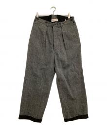 NICENESS（ナイスネス）の古着「Sネップヘリンボーントラウザー」｜グレー