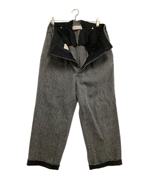 NICENESS（ナイスネス）NICENESS (ナイスネス) Sネップヘリンボーントラウザー グレー サイズ:Sの古着・服飾アイテム