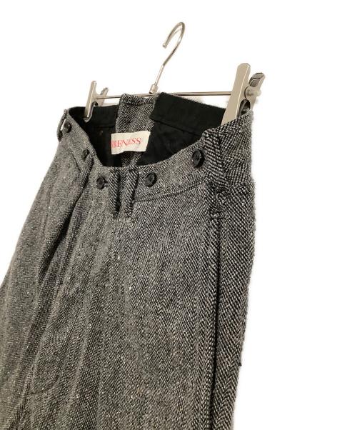 NICENESS（ナイスネス）NICENESS (ナイスネス) Sネップヘリンボーントラウザー グレー サイズ:Sの古着・服飾アイテム