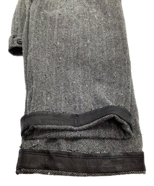 NICENESS（ナイスネス）NICENESS (ナイスネス) Sネップヘリンボーントラウザー グレー サイズ:Sの古着・服飾アイテム