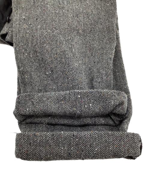 NICENESS（ナイスネス）NICENESS (ナイスネス) Sネップヘリンボーントラウザー グレー サイズ:Sの古着・服飾アイテム