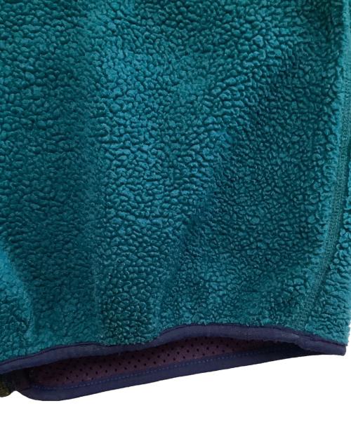Patagonia（パタゴニア）Patagonia (パタゴニア) レトロカーディガン　98年 グリーン×パープル サイズ:Lの古着・服飾アイテム