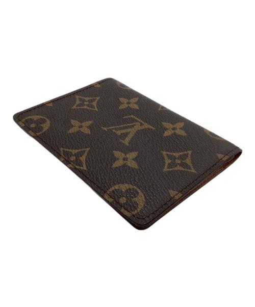LOUIS VUITTON（ルイ ヴィトン）LOUIS VUITTON (ルイ ヴィトン) パスケース　モノグラム　ポルト2カルト・ヴェルティカル ブラウンの古着・服飾アイテム