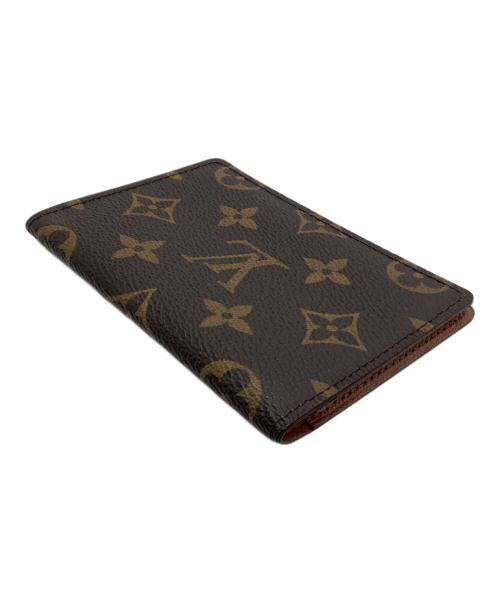 LOUIS VUITTON（ルイ ヴィトン）LOUIS VUITTON (ルイ ヴィトン) パスケース　モノグラム　ポルト2カルト・ヴェルティカル ブラウンの古着・服飾アイテム