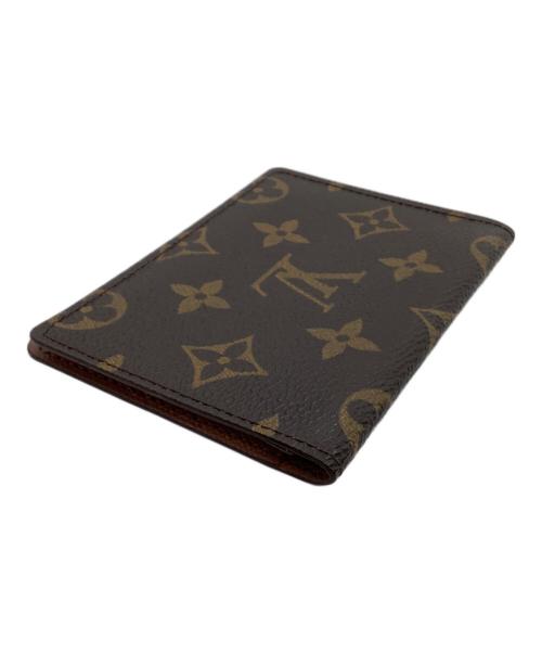 LOUIS VUITTON（ルイ ヴィトン）LOUIS VUITTON (ルイ ヴィトン) パスケース　モノグラム　ポルト2カルト・ヴェルティカル ブラウンの古着・服飾アイテム