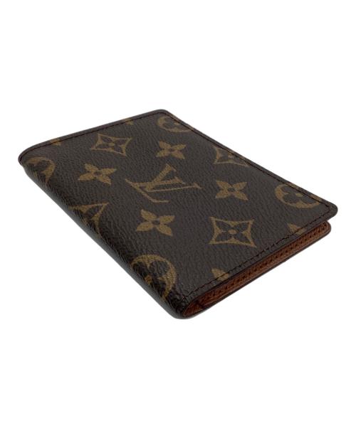 LOUIS VUITTON（ルイ ヴィトン）LOUIS VUITTON (ルイ ヴィトン) パスケース　モノグラム　ポルト2カルト・ヴェルティカル ブラウンの古着・服飾アイテム