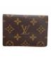 LOUIS VUITTON（ルイ ヴィトン）の古着「パスケース　モノグラム　ポルト2カルト・ヴェルティカル」｜ブラウン