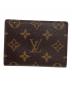 LOUIS VUITTON (ルイ ヴィトン) パスケース　モノグラム　ポルト2カルト・ヴェルティカル ブラウン：9000円