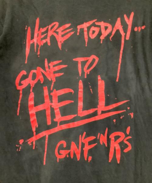 BROCKUM（ブロッカム）BROCKUM (ブロッカム) 半袖Tシャツ　GUNS ROSES　91年コピーライト/HERE TODAY GONE TO HILL ブラック サイズ:Mの古着・服飾アイテム