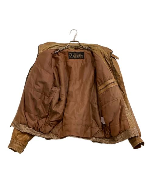 FJALLRAVEN（フェールラーベン）FJALLRAVEN (フェールラーベン) レザージャケット ブラウン サイズ:表記なしの古着・服飾アイテム