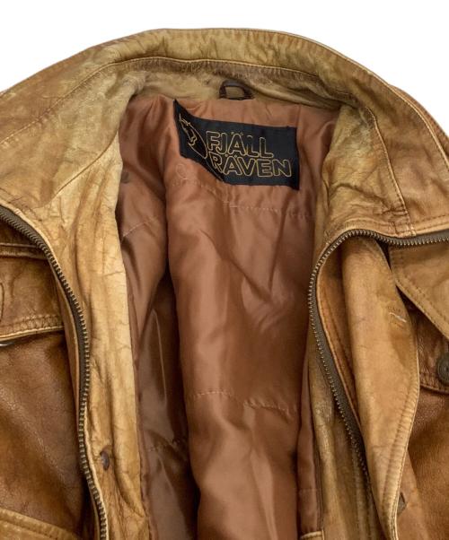 FJALLRAVEN（フェールラーベン）FJALLRAVEN (フェールラーベン) レザージャケット ブラウン サイズ:表記なしの古着・服飾アイテム