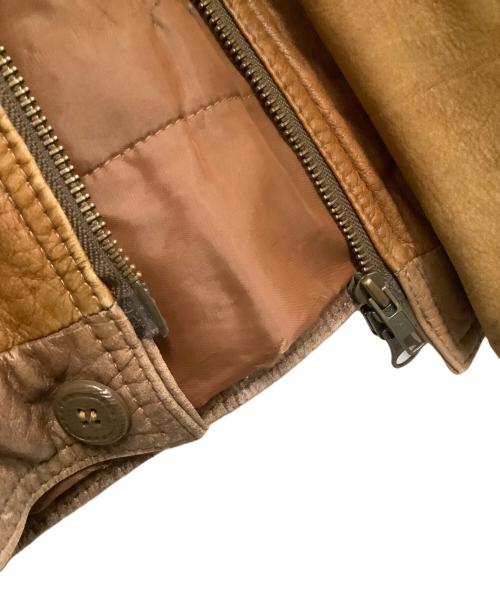 FJALLRAVEN（フェールラーベン）FJALLRAVEN (フェールラーベン) レザージャケット ブラウン サイズ:表記なしの古着・服飾アイテム