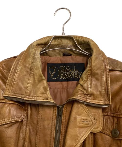 FJALLRAVEN（フェールラーベン）FJALLRAVEN (フェールラーベン) レザージャケット ブラウン サイズ:表記なしの古着・服飾アイテム