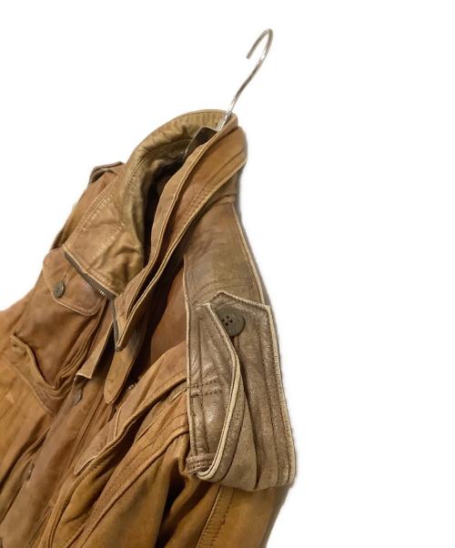 FJALLRAVEN（フェールラーベン）FJALLRAVEN (フェールラーベン) レザージャケット ブラウン サイズ:表記なしの古着・服飾アイテム