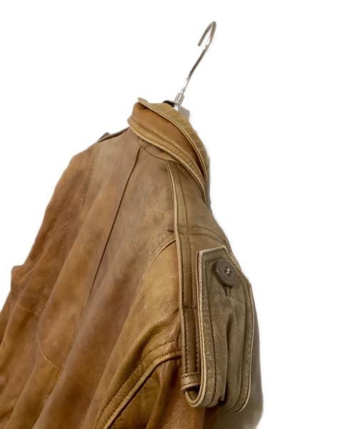 FJALLRAVEN（フェールラーベン）FJALLRAVEN (フェールラーベン) レザージャケット ブラウン サイズ:表記なしの古着・服飾アイテム