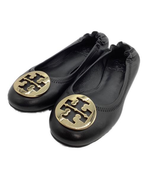 TORY BURCH（トリーバーチ）TORY BURCH (トリーバーチ) バレエパンプス ブラック サイズ:5 1/2の古着・服飾アイテム