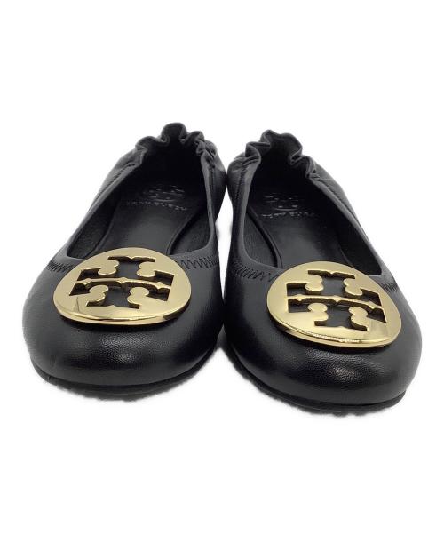 TORY BURCH（トリーバーチ）TORY BURCH (トリーバーチ) バレエパンプス ブラック サイズ:5 1/2の古着・服飾アイテム