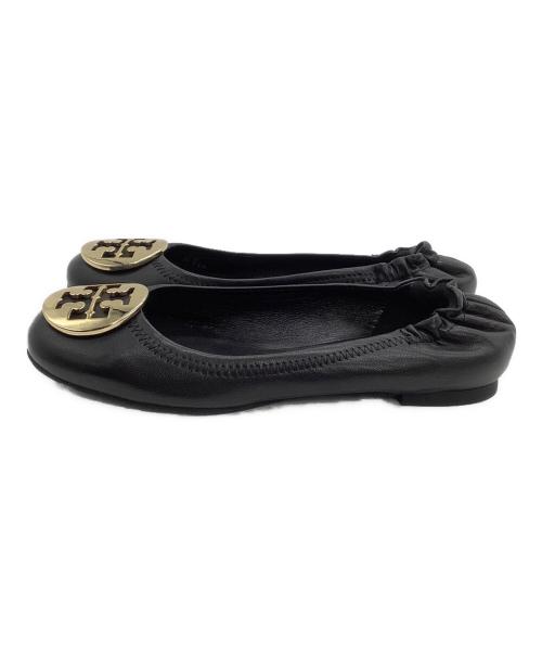 TORY BURCH（トリーバーチ）TORY BURCH (トリーバーチ) バレエパンプス ブラック サイズ:5 1/2の古着・服飾アイテム