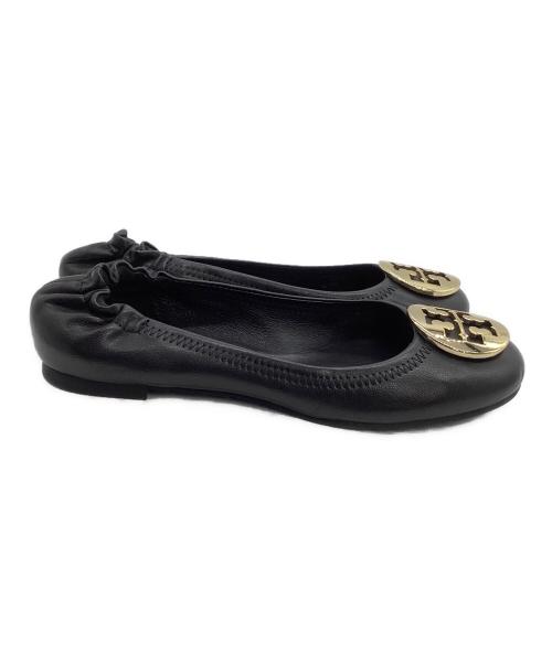 TORY BURCH（トリーバーチ）TORY BURCH (トリーバーチ) バレエパンプス ブラック サイズ:5 1/2の古着・服飾アイテム