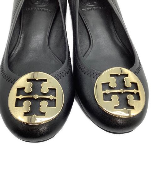 TORY BURCH（トリーバーチ）TORY BURCH (トリーバーチ) バレエパンプス ブラック サイズ:5 1/2の古着・服飾アイテム