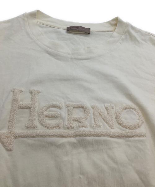 HERNO（ヘルノ）HERNO (ヘルノ) 半袖Tシャツ アイボリー サイズ:48の古着・服飾アイテム