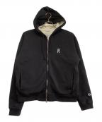 Champion×Ron Hermanチャンピオン×ロンハーマン）の古着「ライナーサーマルジップフーディー」｜ブラック