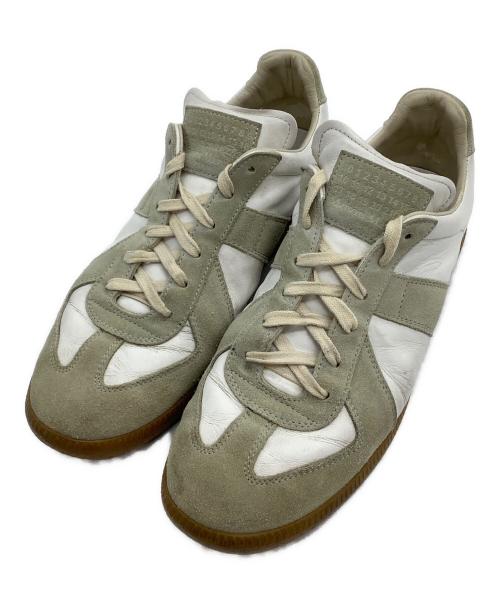 Maison Margiela（メゾンマルジェラ）Maison Margiela (メゾンマルジェラ) レプリカジャーマントレーナー ホワイト×グレー サイズ:42の古着・服飾アイテム
