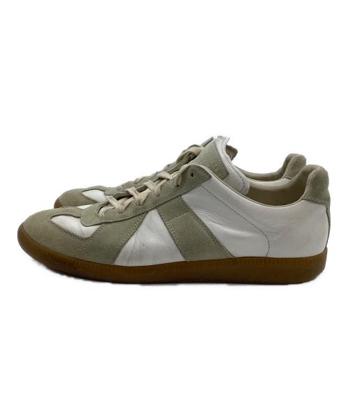 Maison Margiela（メゾンマルジェラ）Maison Margiela (メゾンマルジェラ) レプリカジャーマントレーナー ホワイト×グレー サイズ:42の古着・服飾アイテム