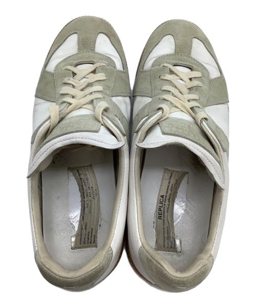 Maison Margiela（メゾンマルジェラ）Maison Margiela (メゾンマルジェラ) レプリカジャーマントレーナー ホワイト×グレー サイズ:42の古着・服飾アイテム