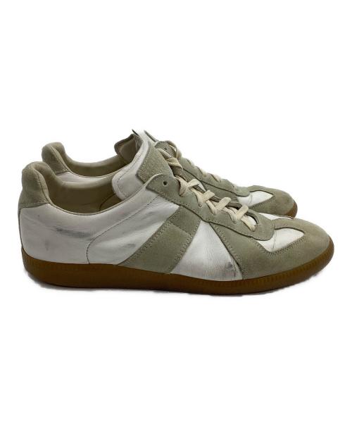 Maison Margiela（メゾンマルジェラ）Maison Margiela (メゾンマルジェラ) レプリカジャーマントレーナー ホワイト×グレー サイズ:42の古着・服飾アイテム