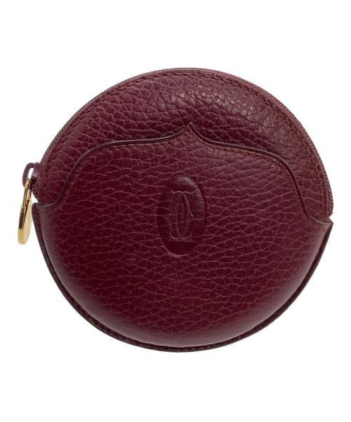Cartier（カルティエ）Cartier (カルティエ) ラウンドコインケース マストライン ボルドーの古着・服飾アイテム