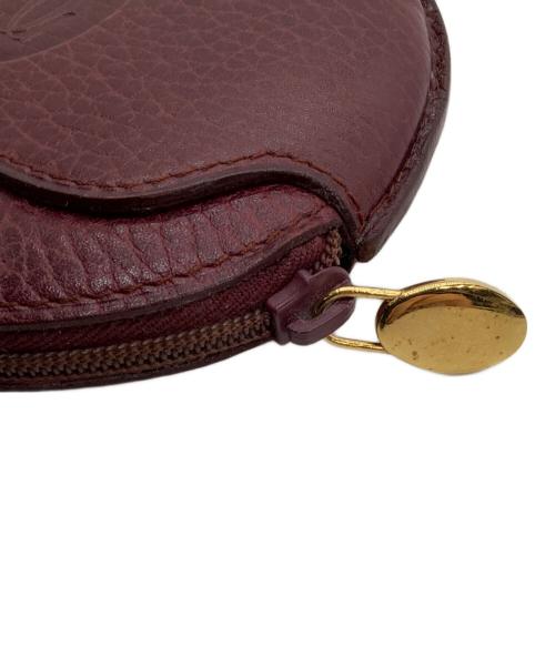 Cartier（カルティエ）Cartier (カルティエ) ラウンドコインケース マストライン ボルドーの古着・服飾アイテム