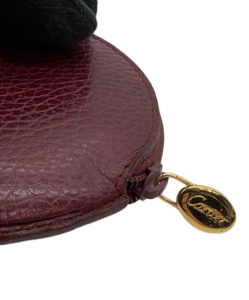 Cartier（カルティエ）Cartier (カルティエ) ラウンドコインケース マストライン ボルドーの古着・服飾アイテム