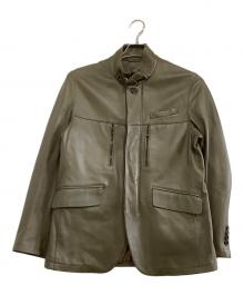 D'URBAN（ダーバン）の古着「レザージャケット」｜オリーブ