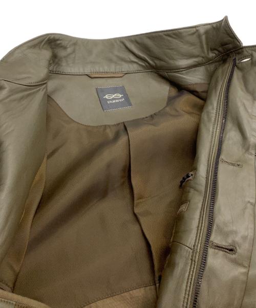 D'URBAN（ダーバン）D'URBAN (ダーバン) レザージャケット オリーブ サイズ:Sの古着・服飾アイテム