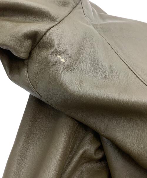 D'URBAN（ダーバン）D'URBAN (ダーバン) レザージャケット オリーブ サイズ:Sの古着・服飾アイテム