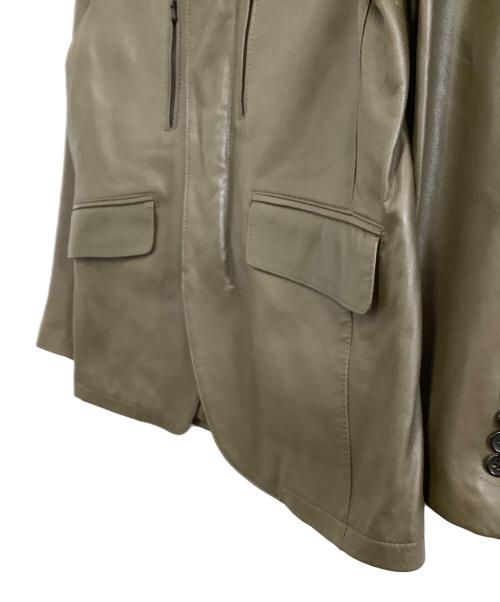 D'URBAN（ダーバン）D'URBAN (ダーバン) レザージャケット オリーブ サイズ:Sの古着・服飾アイテム