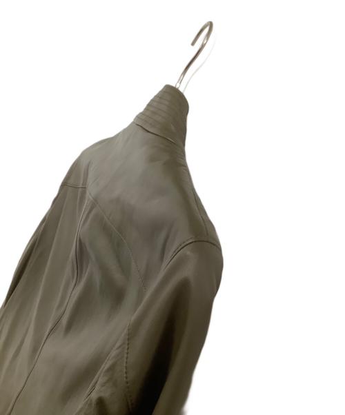 D'URBAN（ダーバン）D'URBAN (ダーバン) レザージャケット オリーブ サイズ:Sの古着・服飾アイテム