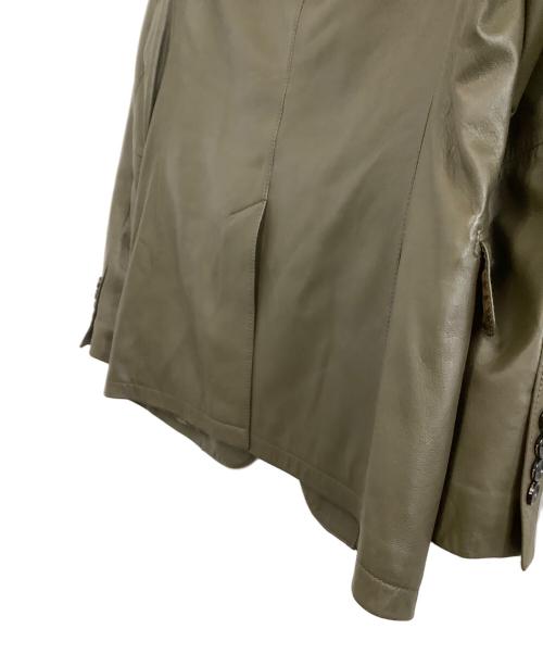 D'URBAN（ダーバン）D'URBAN (ダーバン) レザージャケット オリーブ サイズ:Sの古着・服飾アイテム